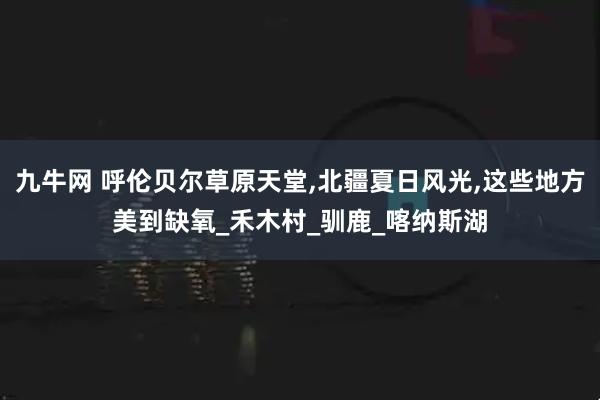 九牛网 呼伦贝尔草原天堂,北疆夏日风光,这些地方美到缺氧_禾木村_驯鹿_喀纳斯湖