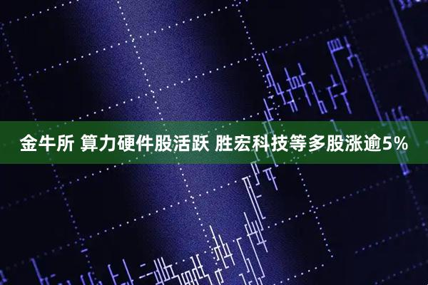金牛所 算力硬件股活跃 胜宏科技等多股涨逾5%